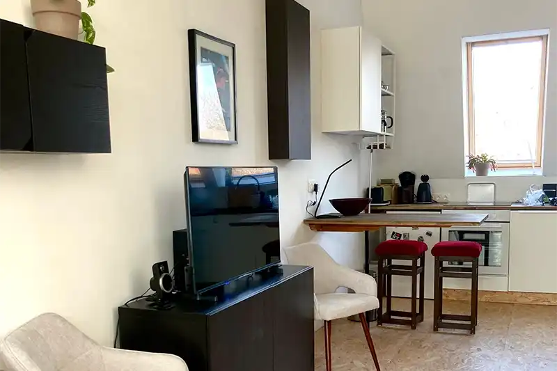 Klanghaus Appartments Studio Wohnzimmer