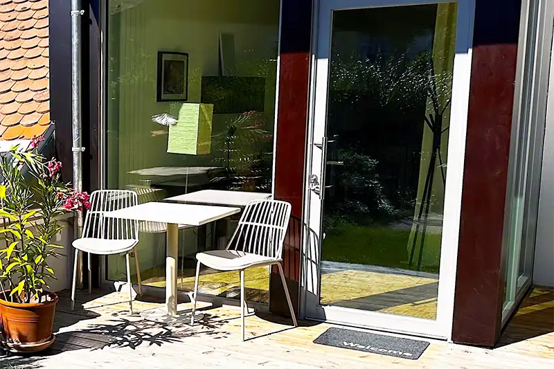 Klanghaus Appartments Studio Eingang